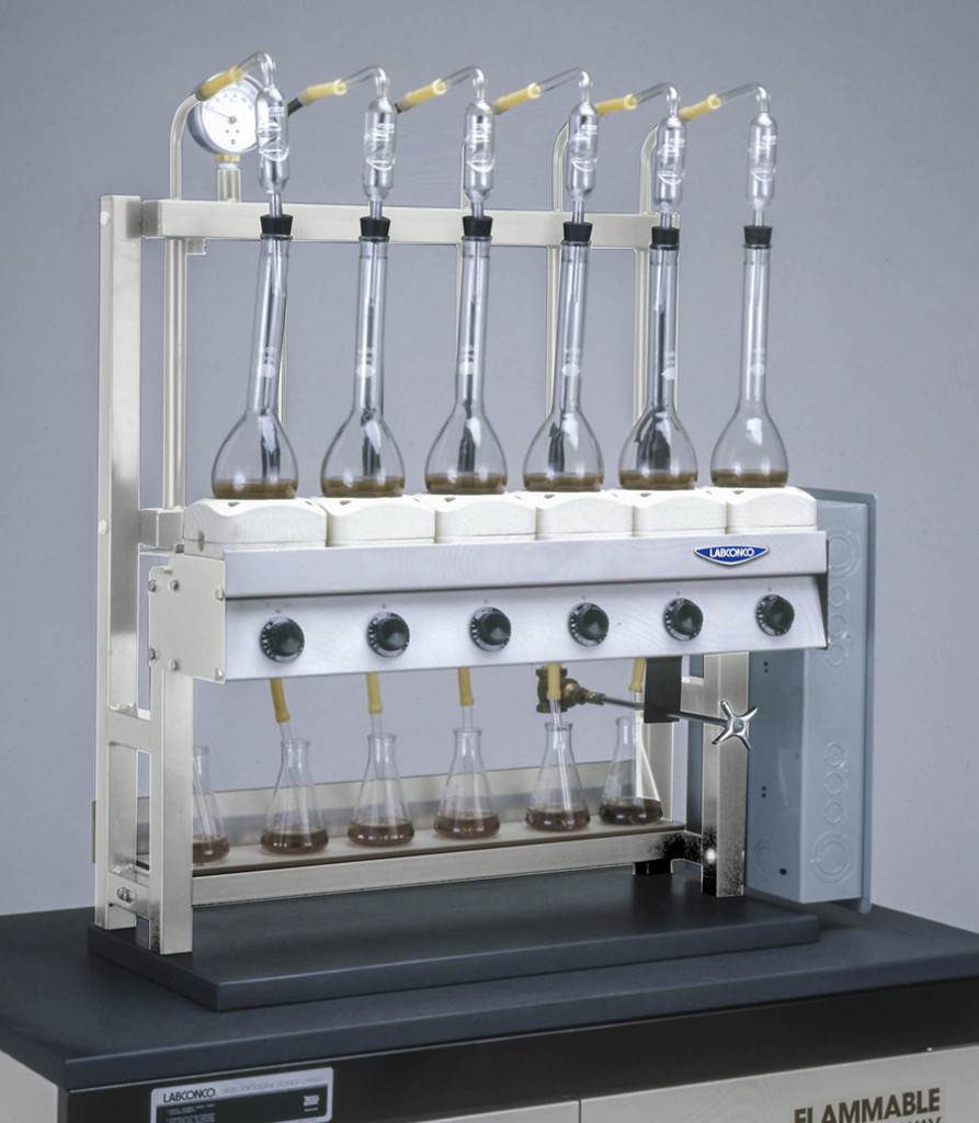 2127601 - Six-Place Kjeldahl Distillation Apparatus